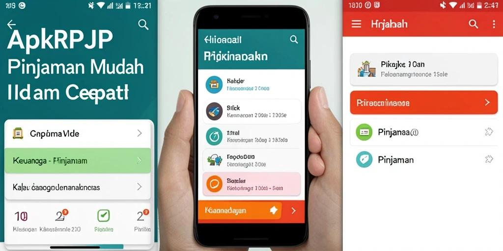 Tampilan antarmuka aplikasi Pinjaman yang user-friendly.
