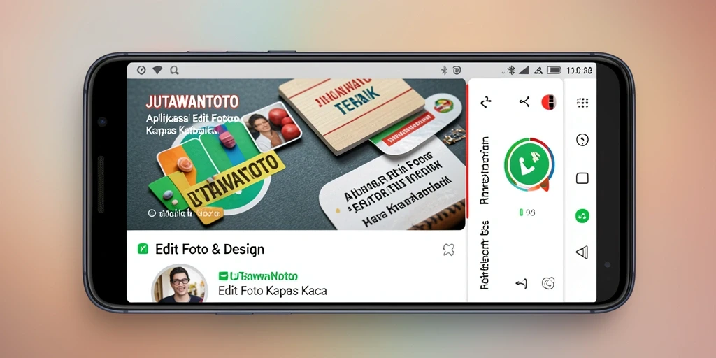 Antarmuka user-friendly dari JUTAWANTOTO untuk Edit Foto Kertas Kaca.