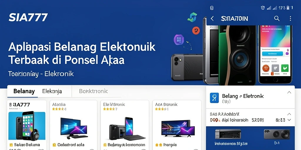 Antarmuka pengguna SIA777 yang menarik dan mudah digunakan.