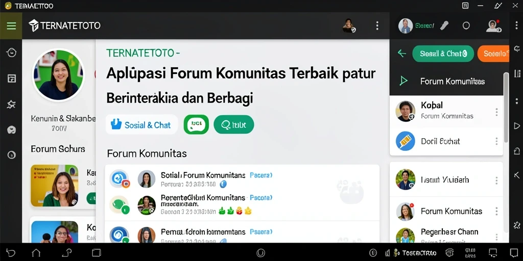 Antarmuka pengguna TERNATETOTO untuk Forum Komunitas yang menarik.